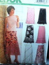 6177 NL 3 FLOUNCEY/TIER CONTRAST OR NOT SKIRT PATTERN 8-18